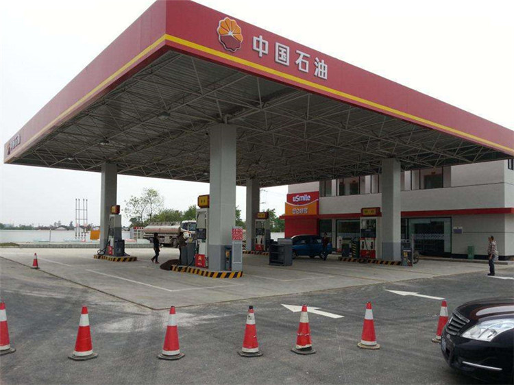 潞城加油站钢结构网架案例20