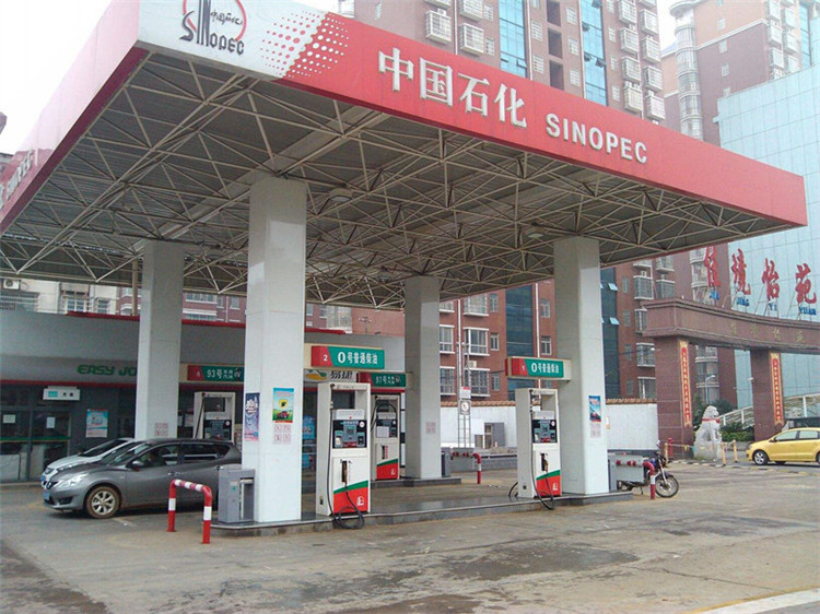 潞城加油站钢结构网架案例4