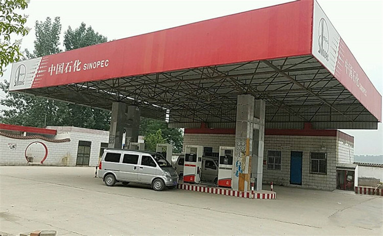 潞城加油站钢结构网架案例5